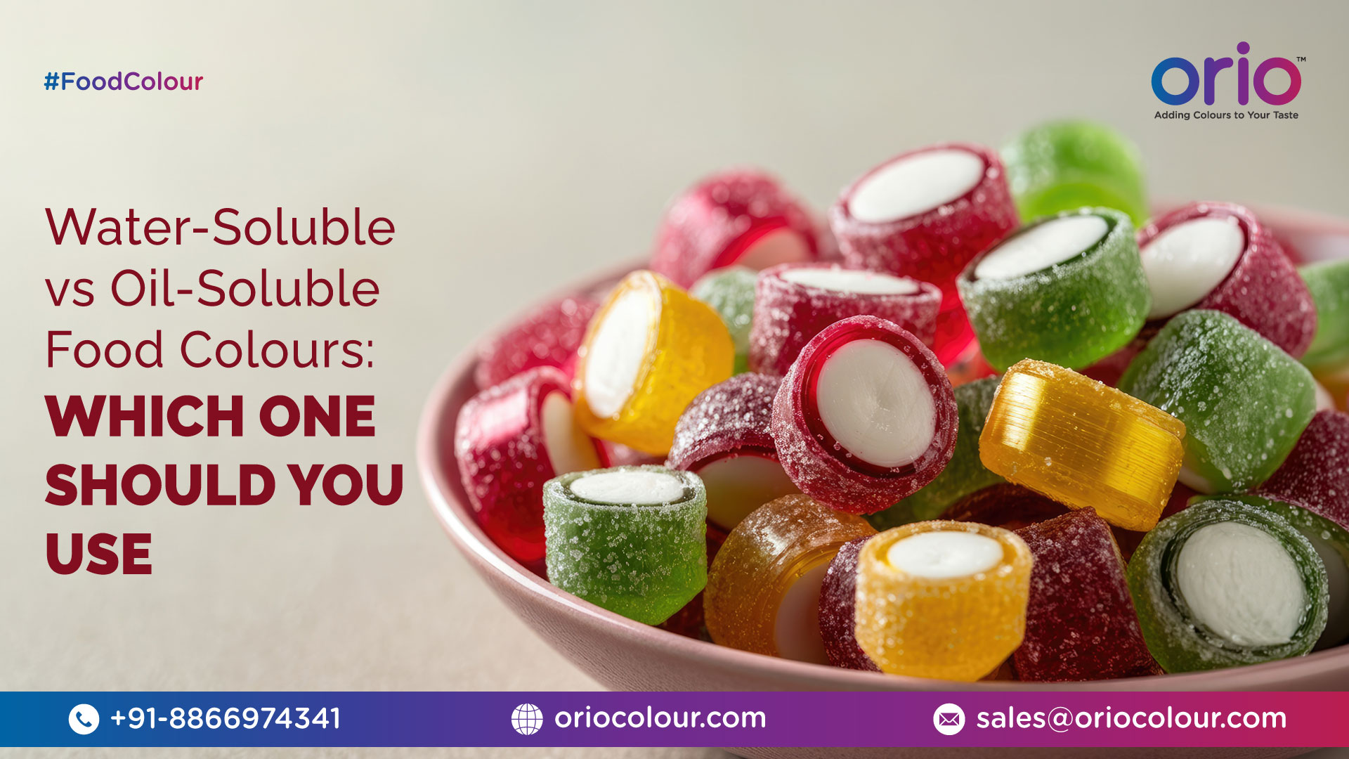 Water-Soluble vs Oil-Soluble Food Colours: Which One Should You Use?