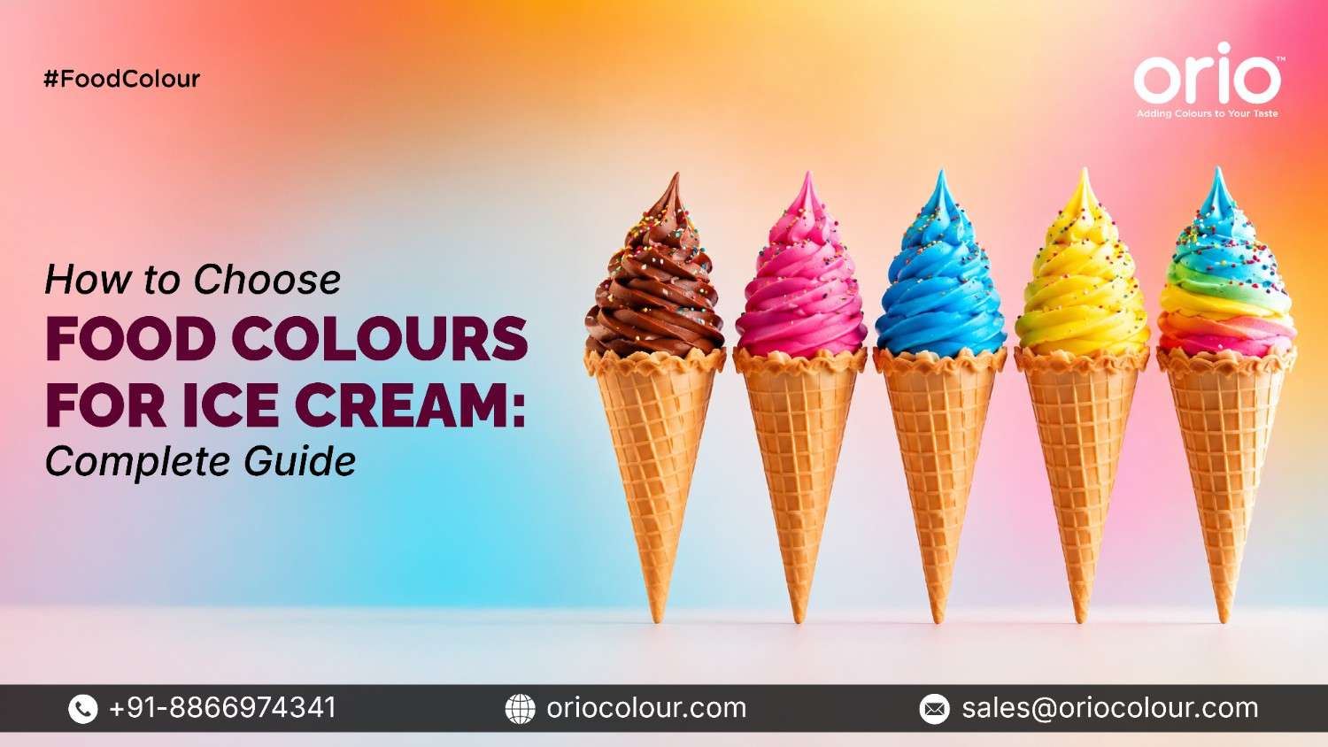 How to Choose Food Colours for Ice Cream: Complete Guide