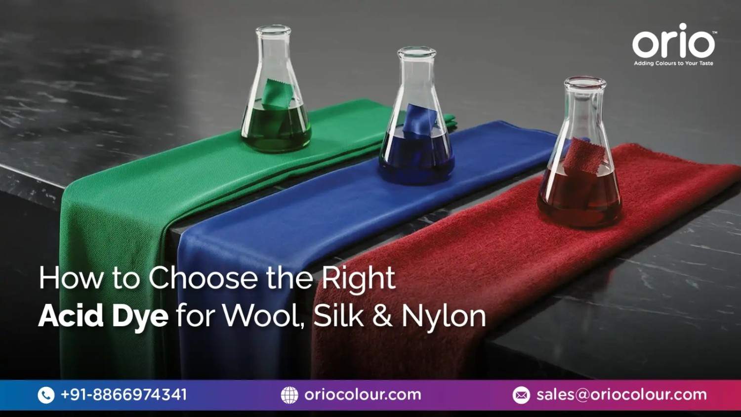 How to Choose the Right Acid Dye for Wool, Silk and Nylon