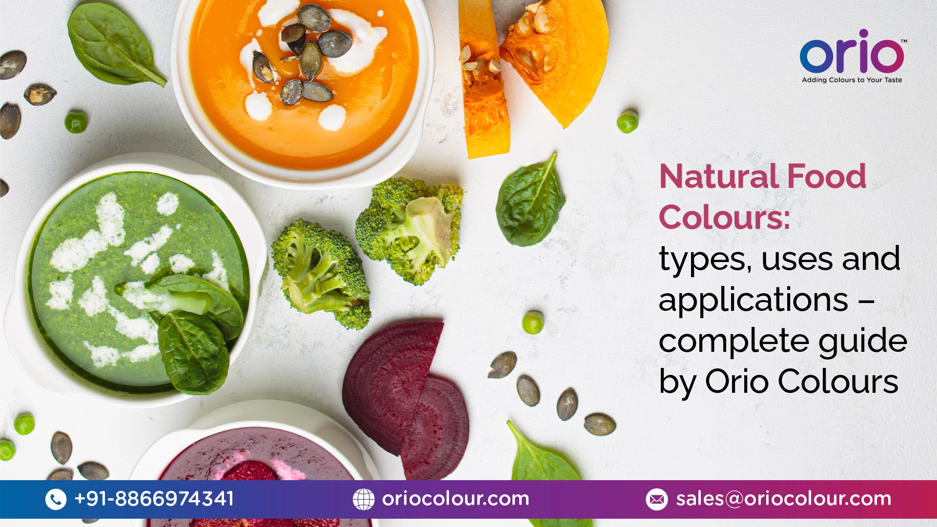 Natural Food Colours: Types, Uses & Applications - Complete Guide by Orio Colours
